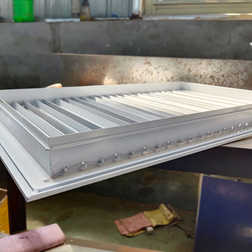 鋁合金單層百葉細節圖